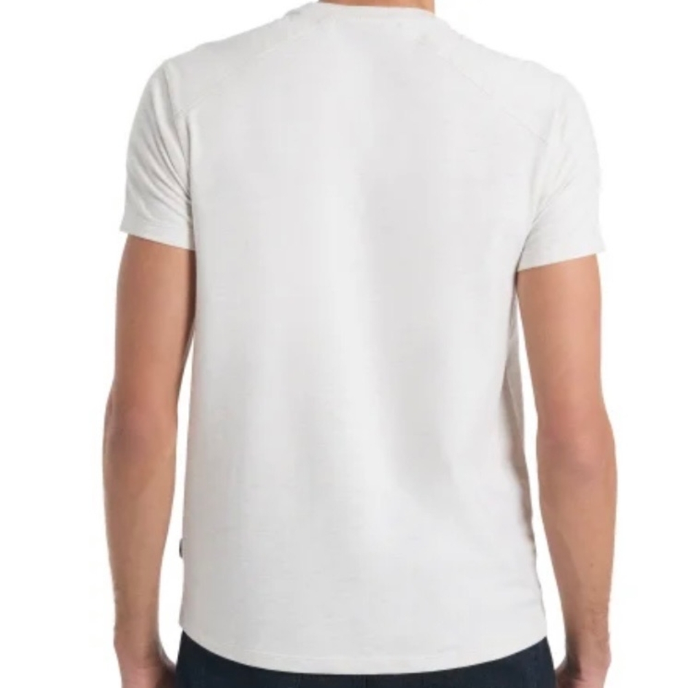 Kenneth Cole Light Gray Men's Dress  Short Sleeve Tee - Picture 2 of 7